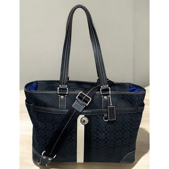 Y2K Coach F13813 Voyager Signature Diaper/Multifunction Tote Bag - Picture 1 of 14
